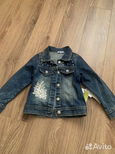 Куртка джинсовпя на девочку
