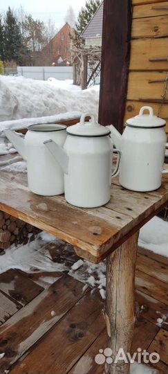 Кофейник эмалированный СССР