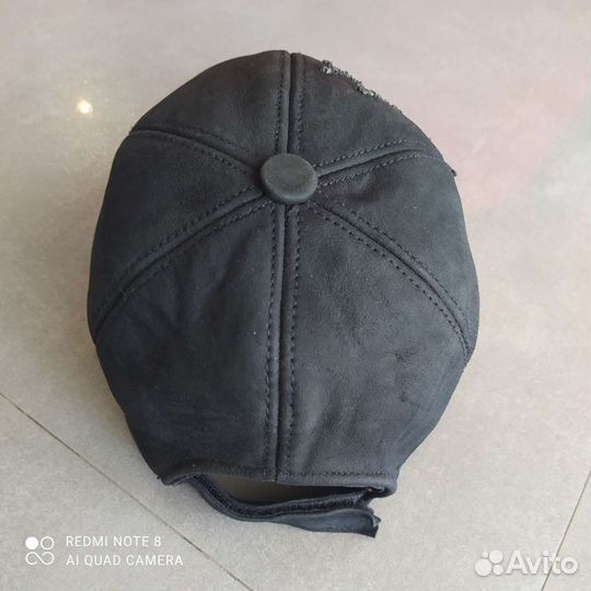 Кепка- бейсболка натуральная замша