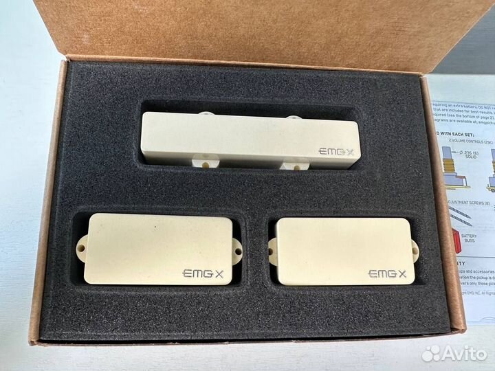 Звукосниматели EMG PJX Ivory. Новые. Made in USA