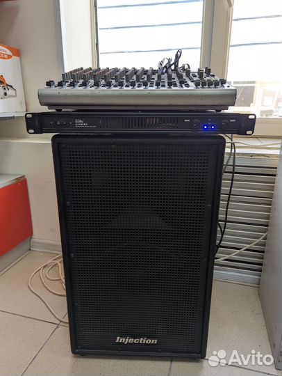 Микшер Behringer EuroRack,усилительsoundking 1000