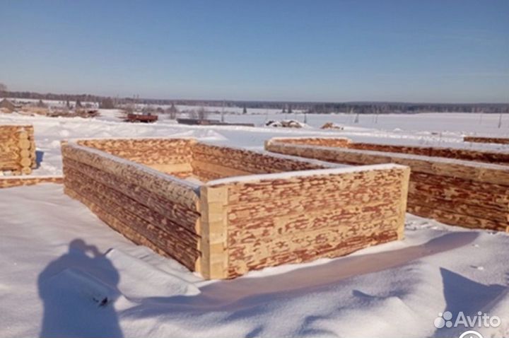 Срубы дома бани