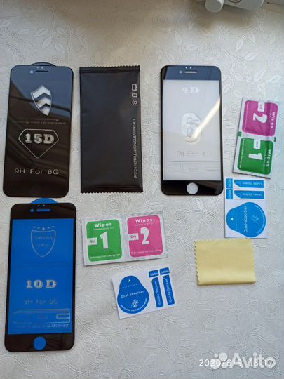 Защитное стекло и бампер на iPhone 6/6S