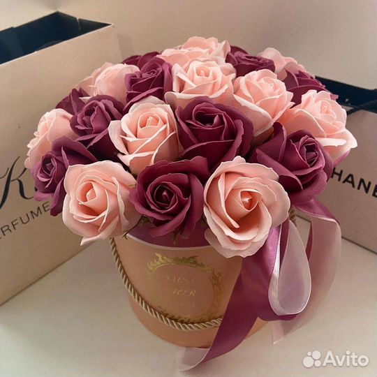 Букеты из мыльных роз на день учителя