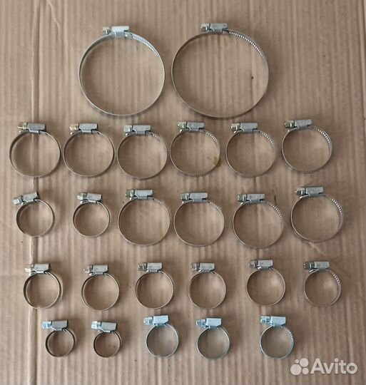 Комплект хомутов патрубков двигателя ваз 2110-2112