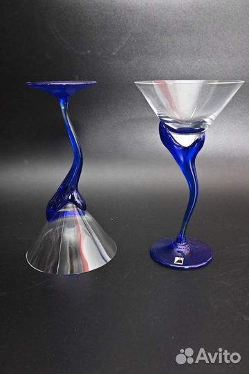 Бокалы цветное стекло. Moravia glass. Богемия