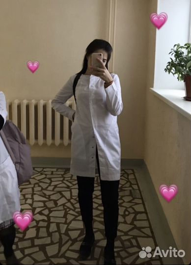 Медицинский халат, штаны и колпак