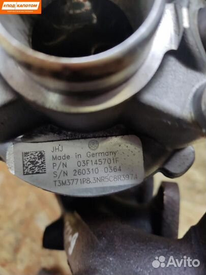 Турбина Volkswagen Golf 6 (2008 - 2012) 03F145701F