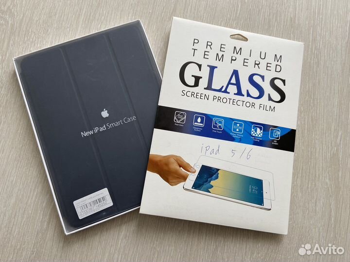 Защитное стекло и Чехол для iPad 5/6