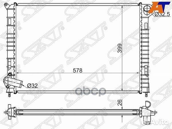 Радиатор Mini Hatch Cooper 01-06 BW000-mini Sat