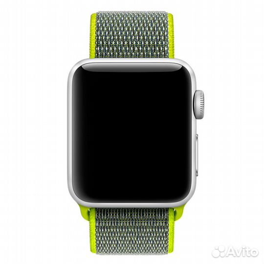 Браслет спортивный Apple Watch 38/40/41 жёлт. неон