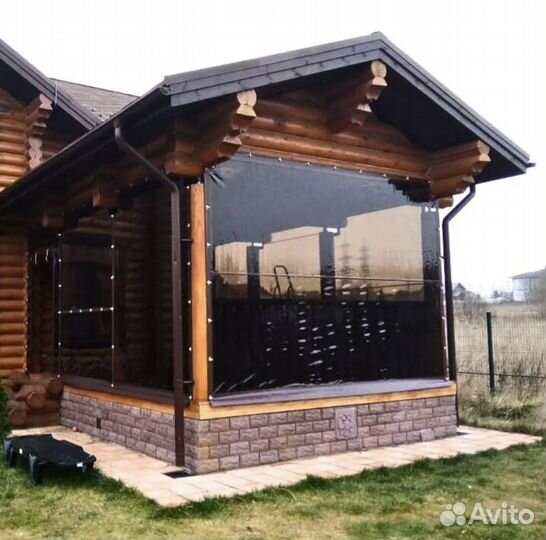 Мягкие окна для беседки веранды