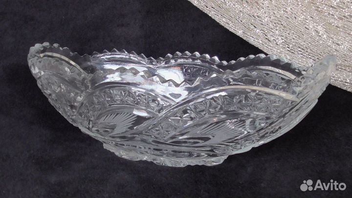 Хрусталь СССР. Ладья. 2 салатницы