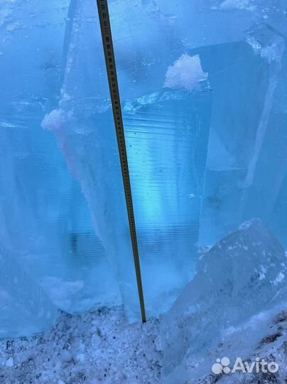 Блоки льда. Лед для скульптур. Лед природный