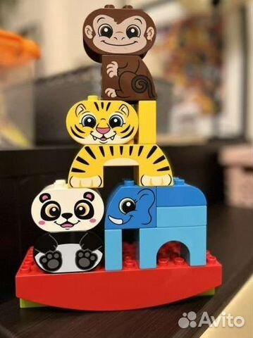 Lego duplo цирк аттракцион животные на подствке