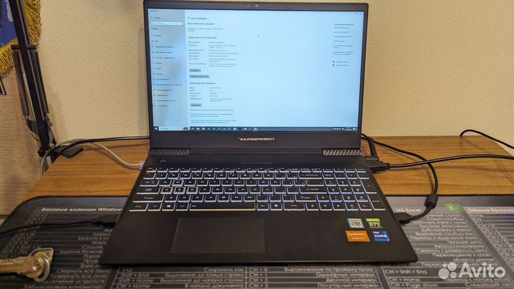 Thunderobot 912 Игровой Ноутбук i7 RTX 3050 16 RAM