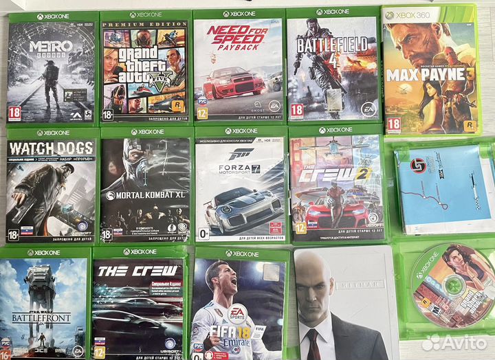 Игры на xbox one,диски