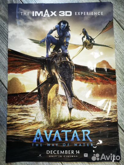 Постер с премьеры Аватар+70мм кадр 3D imax
