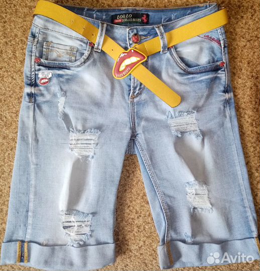 Шорты джинсовые удлиненные. Фирма Lolo Blues