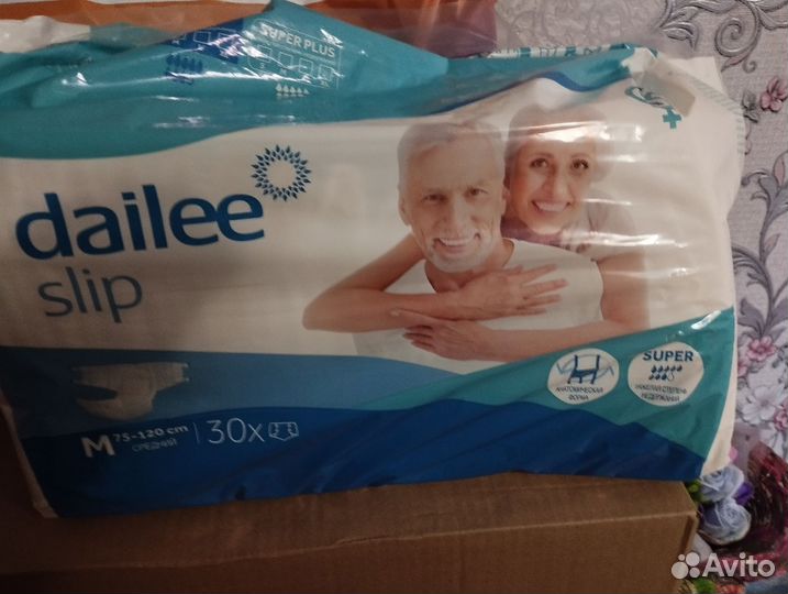 Памперсы для взрослых размер m по 30 штук