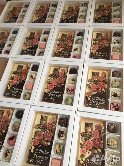 Шоколадные наборы, буквы, шоколадки