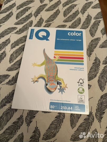 Цветная бумага для печати 250 листов