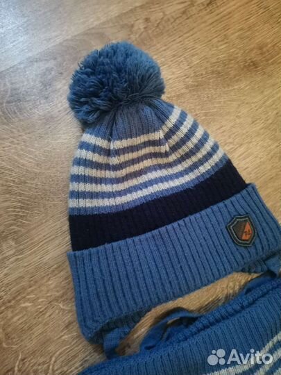 Шапка и снуд демисезонные 48-50 для мальчика