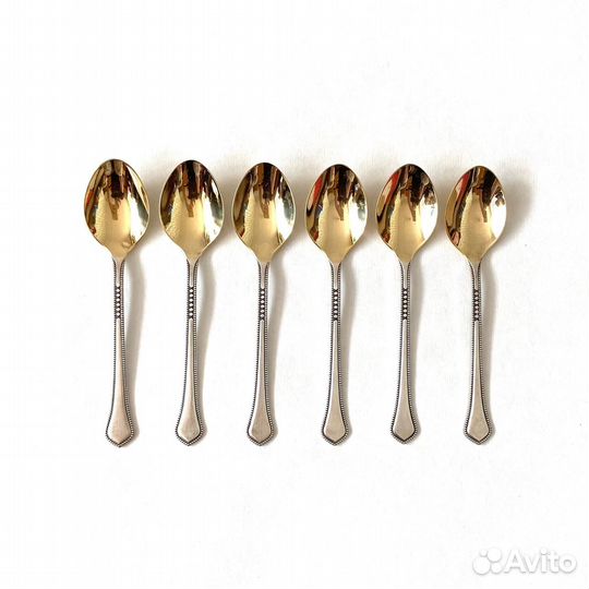 Комплект кофейных ложек времён СССР. Мельхиор