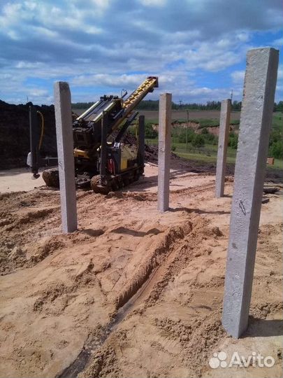 Забивка свай / Фундамент под ключ / жб сваи