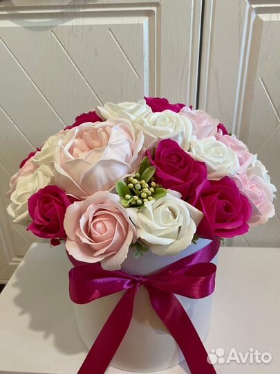 Букет из мыльных роз