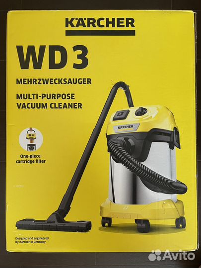 Новый пылесос Karcher WD3 P S V-17/4/20