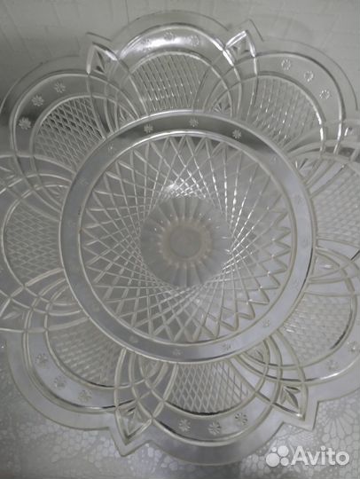 Ваза для фруктов на ножке СССР