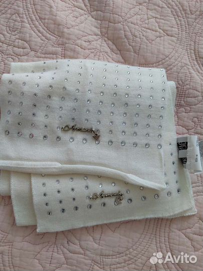 Новые шапка и шарф Armani для девочки от 3х лет