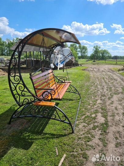 Садовые, качели кованые холодная ковка металл