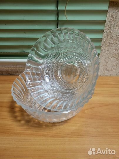 Ваза салатница-конфетница хрустальная СССР