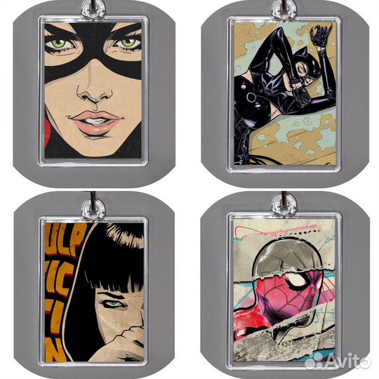 Акриловые брелки/брелоки на заказ, marvel