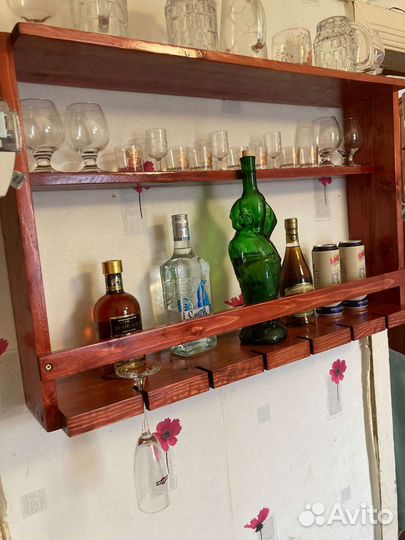 Полка настенная деревянная