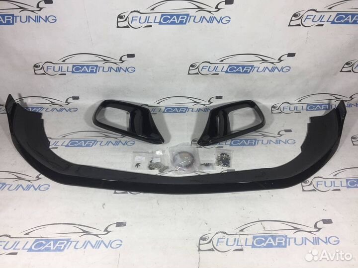 Губа переднего бампера Mercedes w222 Brabus рест