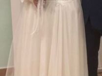 Свадебное платье Моано+ Любава с фатой и чехлом