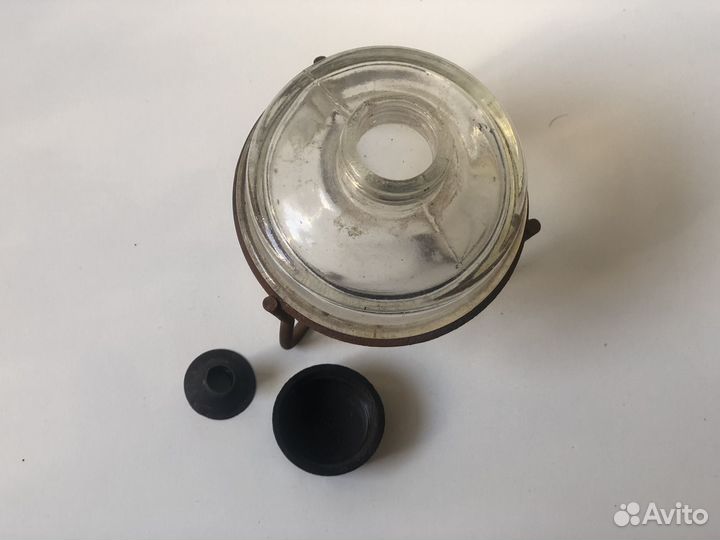 Спиртовка стеклянная старинная