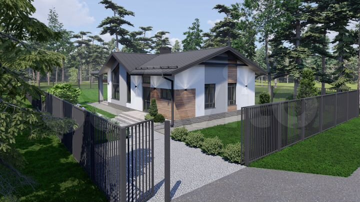 Дом 106 м² на участке 6 сот.