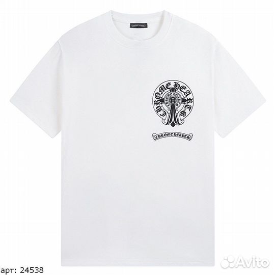 Chrome hearts футболка Белая