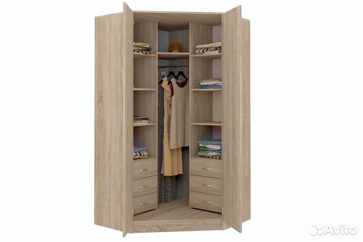 Шкаф распашной угловой 