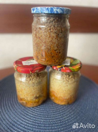 Каши домашние консервированные