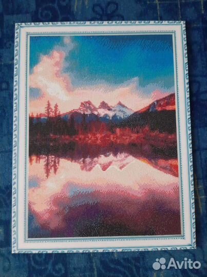 Картина, алмазная мозайка, готовая. 3 шт