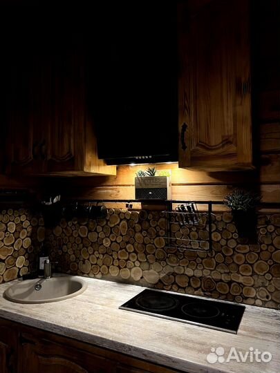 Баня на дровах горячая купель в Солонцах