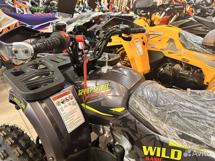 Квадроцикл 125 wild basic серый Подростковый