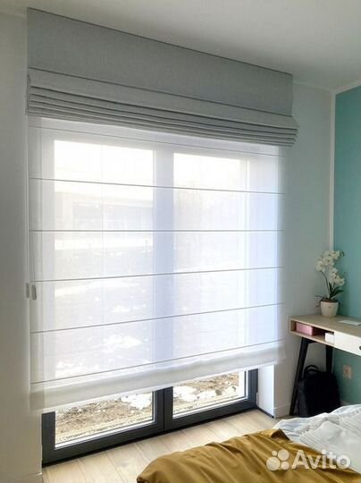 Двойная римская штора