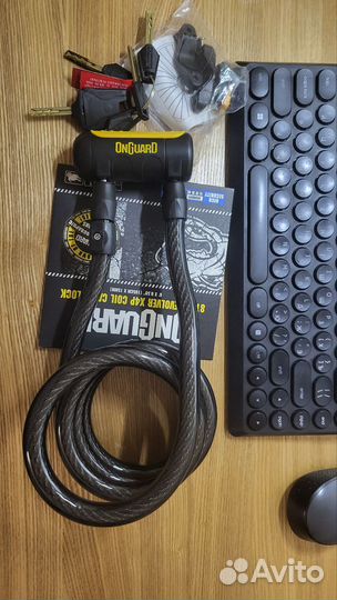 Велозамок трос OnGuard Revolver Coil 185см х 15мм