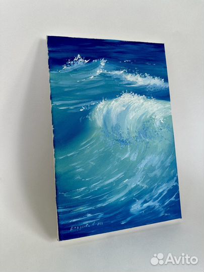 Картина маслом на холсте морской пейзаж